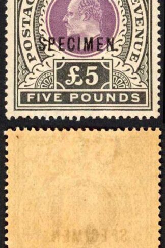Natal SG144s FIVE Pound Postage Revenue opt SPECIMEN (creased) Cat 275 pounds