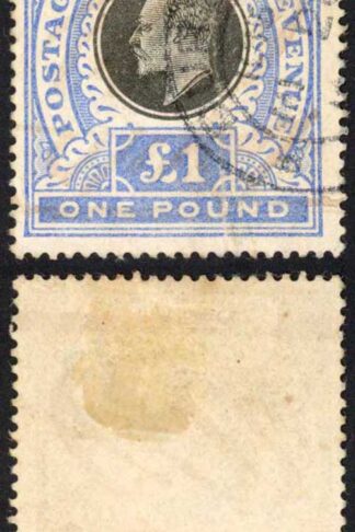 Natal SG142 One Pound Postage Revenue Manuscript cancel