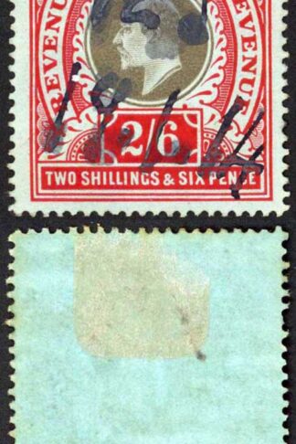 Natal BF111 2/6 Red and Black on Blue