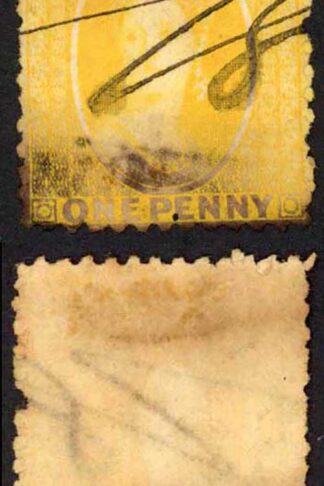 Natal BF77 1d Yellow Wmk CC See Footnote in SG under SG24