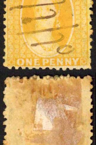 Natal BF77 1d Yellow Wmk CC See Footnote in SG under SG24