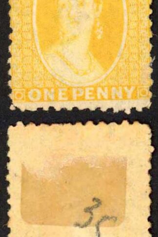 Natal BF77 1d Yellow Wmk CC See Footnote in SG under SG24 MINT