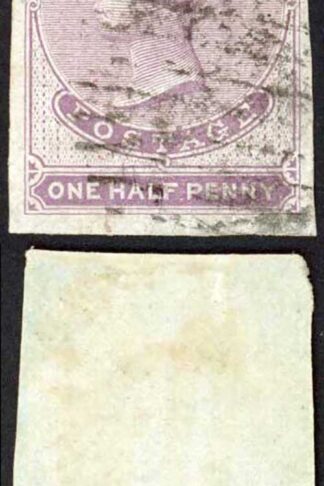 Ceylon SG16 1/2d Reddish Lilac No Wmk Blued Paper Cat 700 pounds