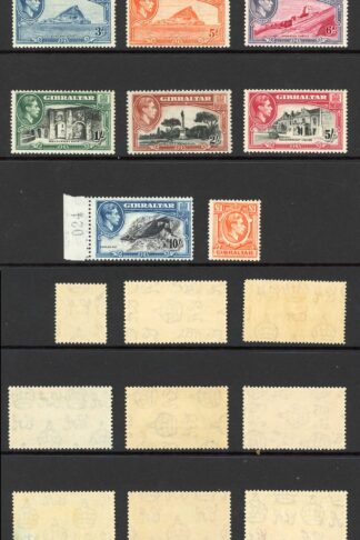 Gibraltar SG121/31 KGVI Set of 14 U/M Cat 180  pounds