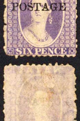 Natal SG83 6d Violet Wmk CC Opt POSTAGE (Davis) Mint no gum Cat 85 pounds