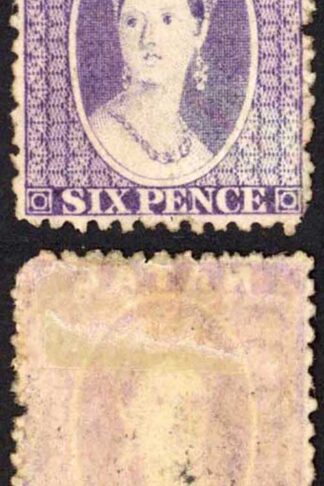 Natal SG24 6d Violet Wmk CC Mint Cat 90 pounds