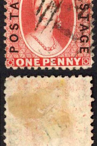 Natal SG60 1d Bright Red Opt Postage Cat 16 pounds