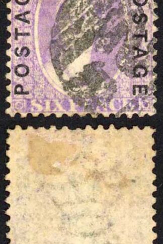 Natal SG62 6d Mauve Opt Postage (DLR) Cat 48 pounds