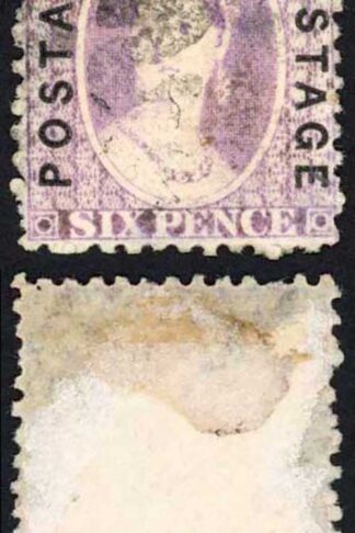Natal SG62 6d Mauve Opt Postage (DLR) Cat 48 pounds