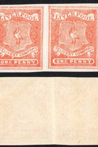 Circular Delivery SG CD52a Liverpool 1d Scarlet (Strip 3 x U/M)