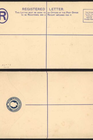 Turks and Caicos KGV 2d Registered Envelope Size H (202 x 127mm)