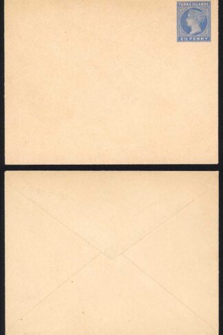 Turks and Caicos QV 2d Envelope