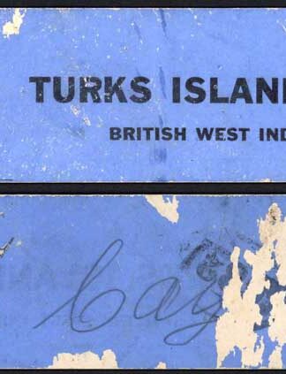 Turks and Caicos 1930s Label For Prints from New York for S Clay