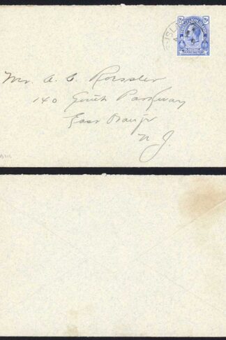 Turks and Caicos 1919 2 1/2d on Cover to US