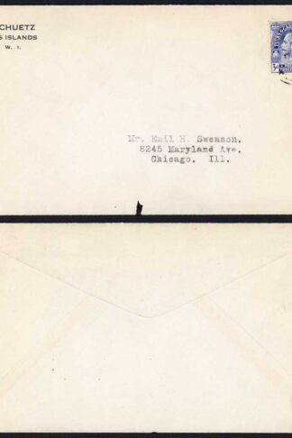 Turks and Caicos 1928 3d on Cover