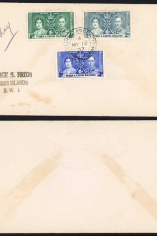 Turks and Caicos Coronation FDC