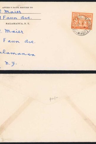 Turks and Caicos KGVI 2 1/2d on Cover