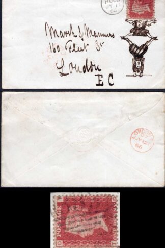 Penny Plate on an  Illustrated Envelope