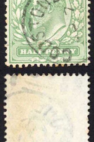 SG218 KEVII 1/2d Yellowish-green DLR CDS