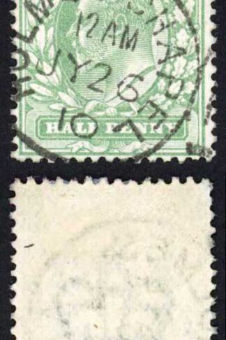 SG218 KEVII 1/2d Yellowish-green DLR CDS