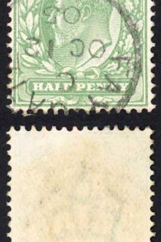 SG218 KEVII 1/2d Yellowish-green DLR CDS