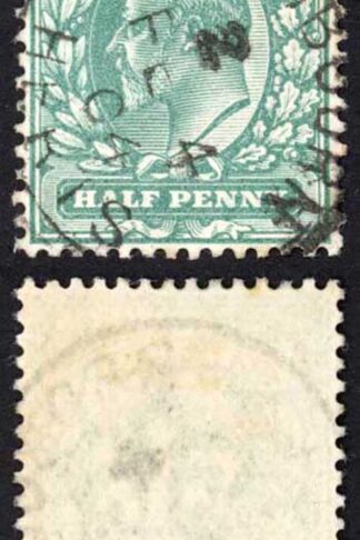 SG216 KEVII 1/2d Blue-green DLR CDS