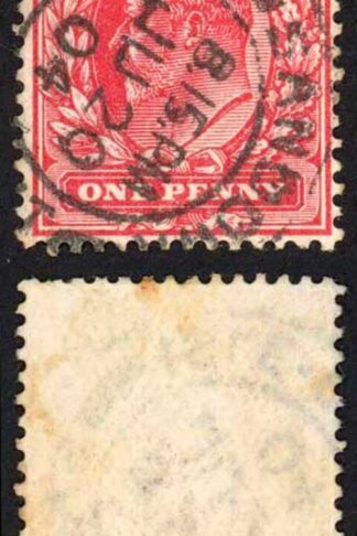KEVII SG219 1d Scarlet DLR CDS Used