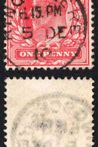 KEVII SG219 1d Scarlet DLR CDS Used