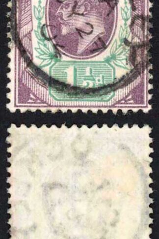 KEVII SG222 1 1/2d Slate Purple and Green SUPERB CDS Used