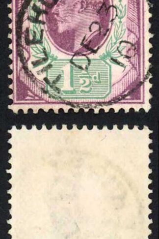 KEVII SG224 1 1/2d Slate Purple and blue green (c) DLR CDS Used