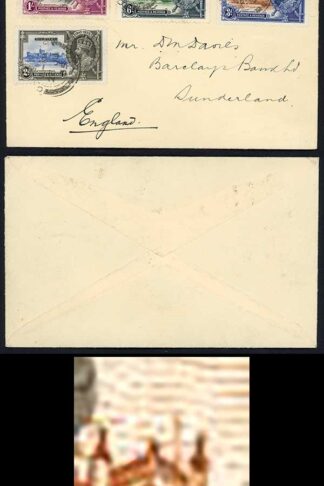 Gibraltar SG115c/17b Jubilee 3d Lightning Conductor 1/- Short Extra Flagstaff