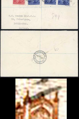 Bechuanaland SG113c 1935 Silver Jubilee 3d Lightning Conductor on Cover