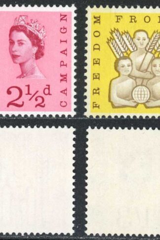 SG634p/35p 1963 Freedom from Hunger Phosphor Set U/M