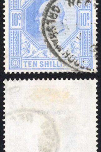 KEVII SG265 10/- Ultramarine DLR CDS Used