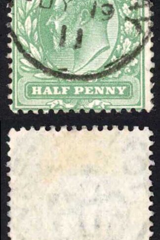 KEVII SG268 1/2d Dull Green Harrison Perf 14 CDS Used