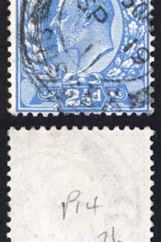 KEVII SG276 2 1/2d Bright Blue Harrison Perf 14 CDS Used