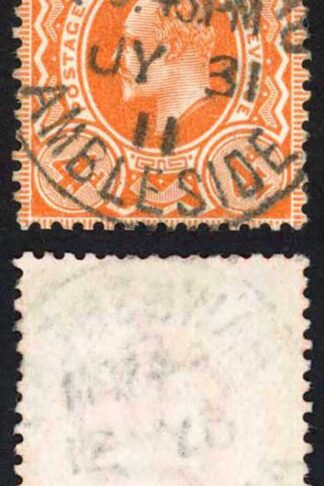 KEVII SG278 4d Bright Orange Harrison Perf 14 CDS Used