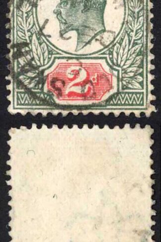KEVII SG290 2d Deep Dull Green and Red Somerset House CDS Used