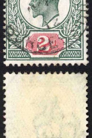 KEVII SG290 2d Deep Dull Green and Red Somerset House CDS Used