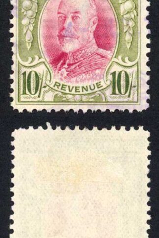 Southern Rhodesia BF11 KGV 10/- Green and Red