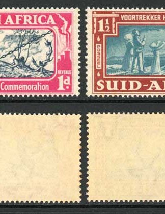 South Africa SG80/1 Voortrekker Commemorative U/M Cat 21.50 pounds