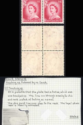 New Zealand SG730 8d Carmine Retouch U/M