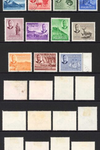 Mauritius SG276/90 1950 Set of 15 Fine used Cat 95 pounds