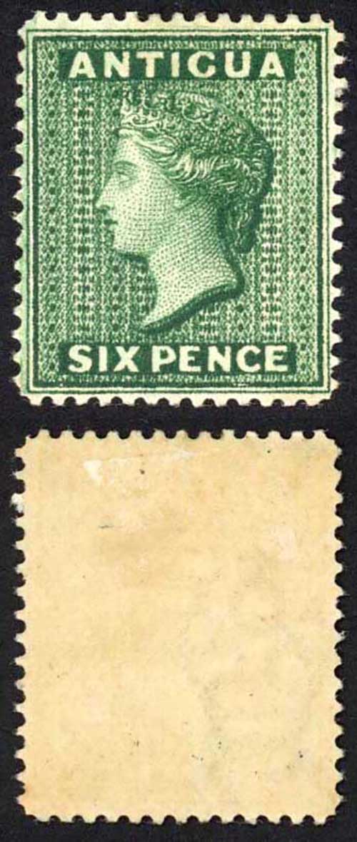 Antigua SG29 6d Deep Green M/M Cat 60 pounds