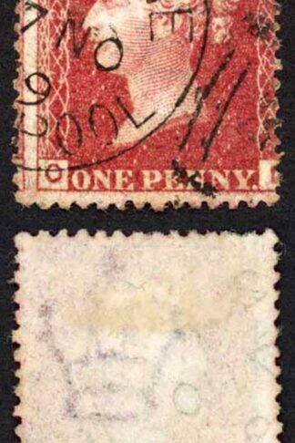 SG44 Penny Plate 222 (OL) LIVERPOOL EXCHANGE CDS (Scarce Plate)