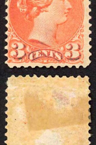 Canada SG83 3c Orange-red M/M (thin) Cat 75 pounds
