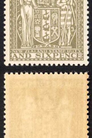 New Zealand SGF198 7/6 Olive-grey Blue Fine U/M Cat 120 pounds