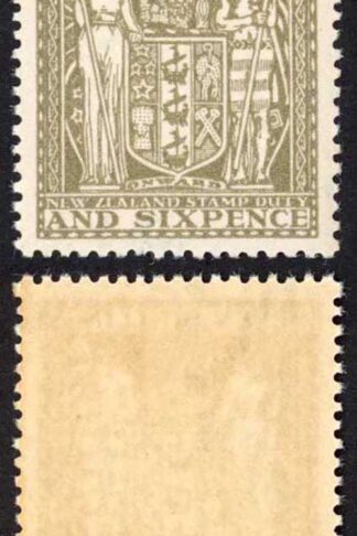 New Zealand SGF198 7/6 Olive-grey Blue Fine U/M Cat 120 pounds