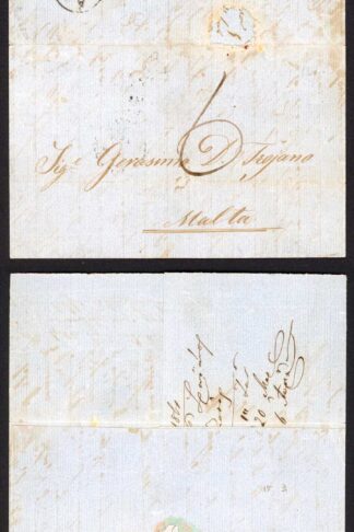 British Levant Entire (in Italian) from Constantinople to Malta