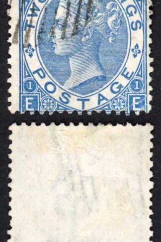 Constantinople SGZ120 2/- Deep Blue (re-perfed) C postmark Cat 150 pounds